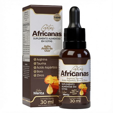 Gotas Africanas (Vitaminas, aminoácidos para energia e disposição)