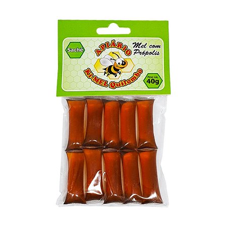 Mel Puro com Própolis - Sachê 40g com 10un.