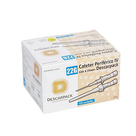 Cateter Intravenoso 22G Teflon Descarpack