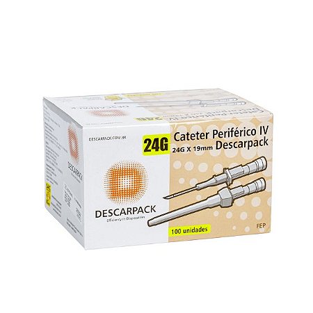 Cateter Intravenoso 24G Teflon Descarpack