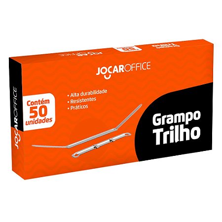 GRAMPO TRILHO METAL C/50 UN. JOCAR OFFICE 93037