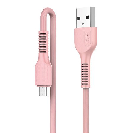 CABO MICRO USB 2M ROSA MICCELL VQ-D88