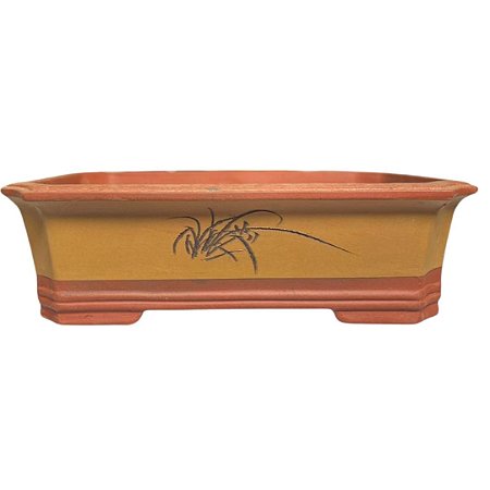 VASO RETANGULAR AMARELO 41x29x12