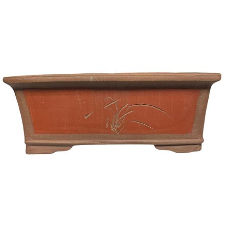 Vaso retangular vermelho 41x29x16