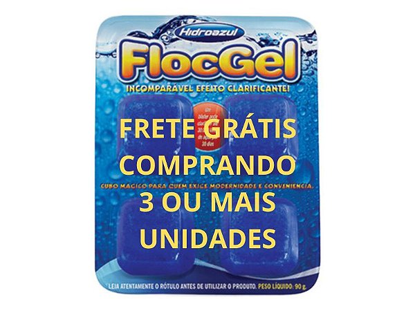 Floc Gel 4 Cubos 90g Clarificante Hidroazul