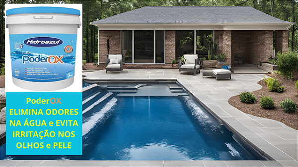 PoderOX SUPER OXIDANTE PARA PISCINAS Elimina Suor, Urina  E ÓLEOS HIDROAZUL