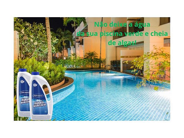 KIT ALGICIDA MANUTENÇÃO 2 X 1LT - HIDROAZUL