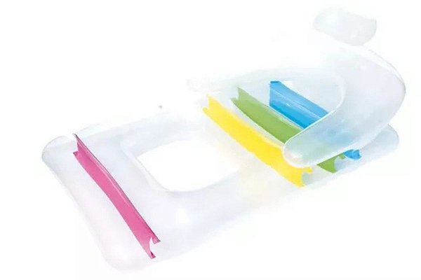 COLCHÃO INFLÁVEL FASHION LOUNGE TRANSPARENTE 1,90m X 71cm - MOR