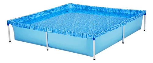 Piscina Infantil Quadrada Estrutural Pvc 1500 Lts - Mor
