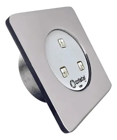 LED (LUMINARIA) BRANCO MORNO 10W 12V INOX 316 50MM P/PISCINAS - CRISTAL LED INOX