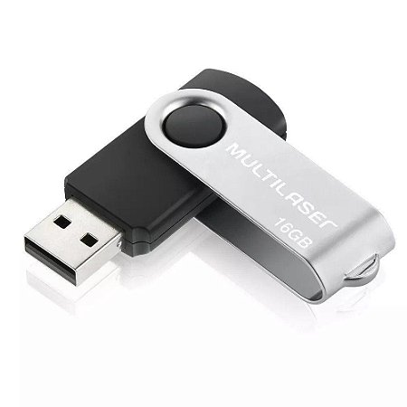 PEN DRIVE MULTILASER TWIST 16GB PD588 PRETO