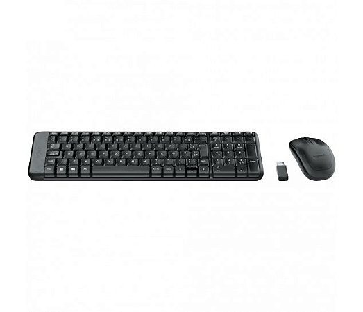 KIT TECLADO E MOUSE SEM FIO WIRELESS LOGITECH MK220 PRETO - TS2 Informática  - Loja virtual de informática