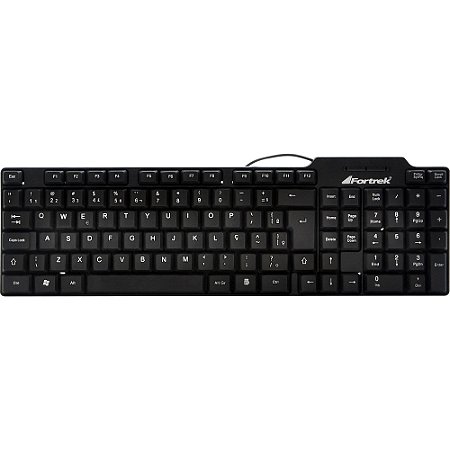 TECLADO USB PADRÃO SKL106 FORTREK PRETO