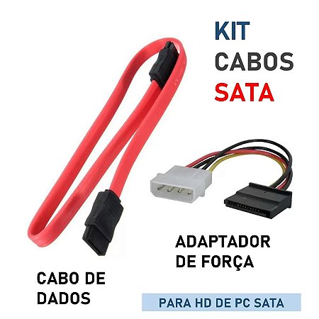 KIT CABO SATA DADOS + FORÇA PACOTE 1x1