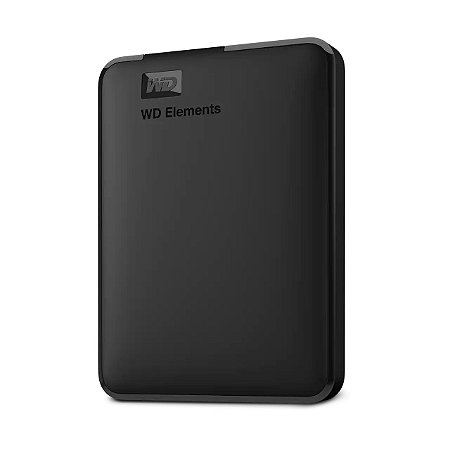 HD EXTERNO 2TB WESTERN DIGITAL ELEMENTS PRETO PORTÁTIL USB 3.0