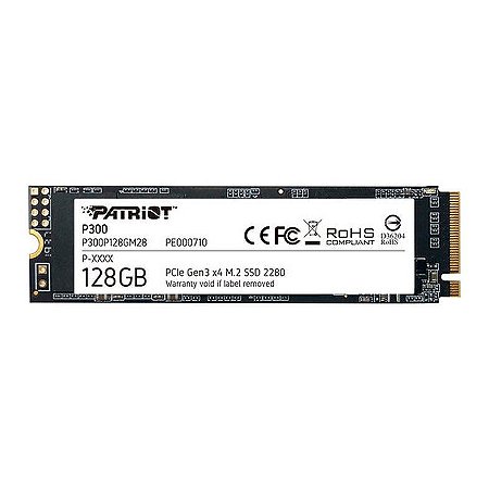 SSD PATRIOT P300 128GB M2 2280 NVME PCIE GEN 3X4 P300P128GM28