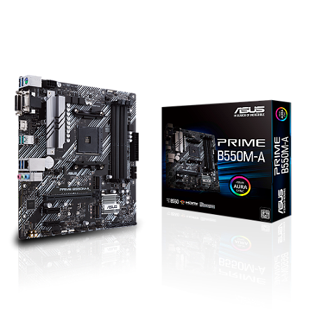 PLACA MÃE ASUS PRIME B550M-A DDR4 AMD AM4