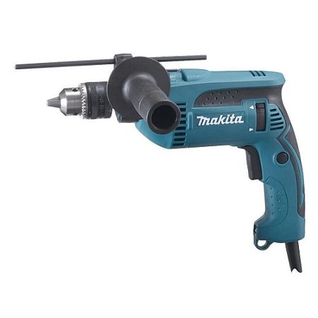 Furadeira Elétrica de Impacto Makita HP1640K 2800rpm 680W Azul-Turquesa 127V