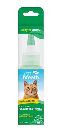 Tropiclean Fresh Breath Gel Para Gatos (59ml) Direto Dos Eua