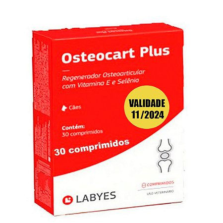 Regenerador Osteoarticular Osteocart Plus 30 Comprimidos