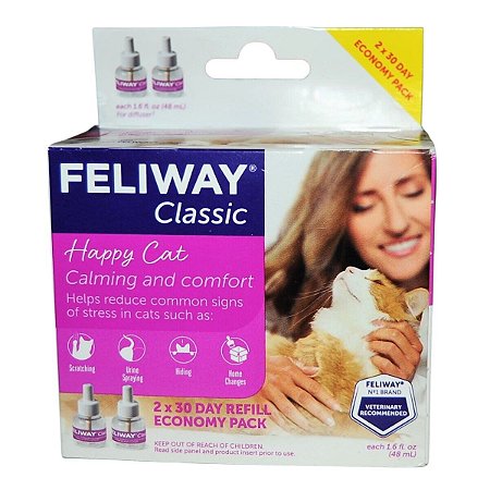 Kit 2 Refil Feliway Classic Calmante para Gatos