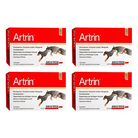 Kit 4UN Anti-inflamatórios Artrin Condroprotetor - 120 Comprimidos