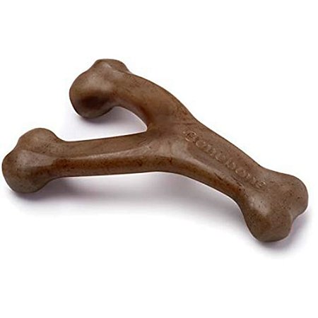 Brinquedo para Cachorros Benebone Wishbone Osso Tam P -  Amendoim