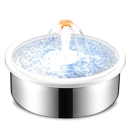 Bebedouro Pet em Inox Fonte de Água para Cães, Gatos e Passáros  2.2l Bivolt