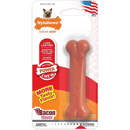 Brinquedo Mordedor Osso Nylabone para cães até 7 KG