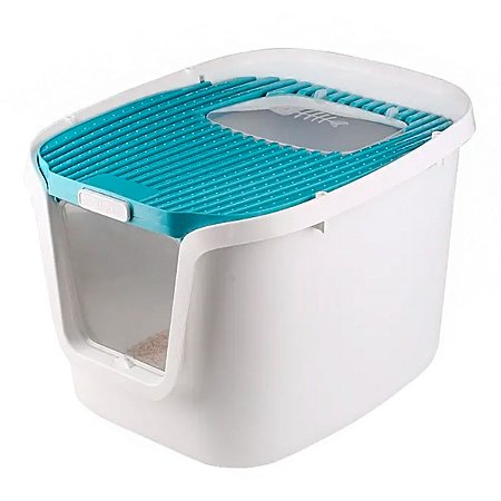 Banheiro Fechado Caixa Ultra Moderno Gatos  50L x 41C x 36A G