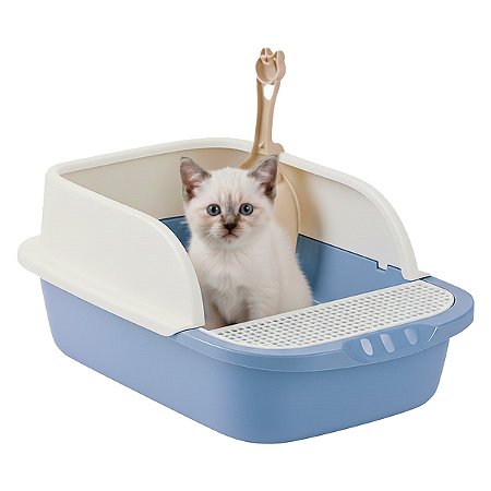 Caixa Aberta para Areia Banheiro de Gato Conforto Higiene - M