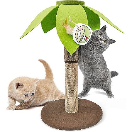 Arranhador Palmeira Coco Feliz Para Gatos