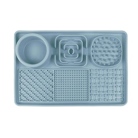 Comedouro lento silicone inteligente lamber caçar 31x21cm