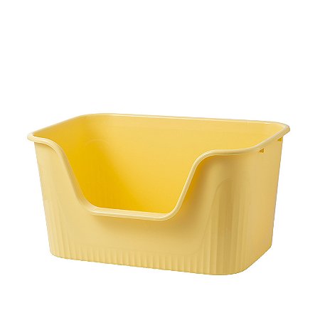 Caixa  Areia Higiênica Gatos anti sujeira Borda Alta 80x48x33 animaux