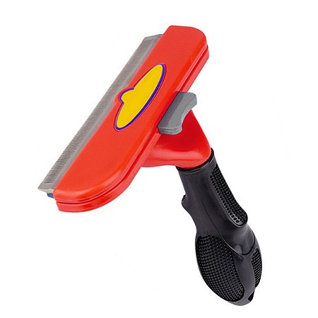 Escova Rasqueadeira Removedora de Pelos Porte Grande 30 a 45 KG VERMELHO GG