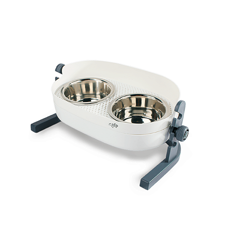 Comedouro e Bebedouro Elevado para Cães e Gatos - 3 EM 1 M