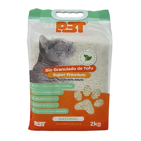 GRANULADO BIODEGRADÁVEL DE TOFU NATURAL 2KG