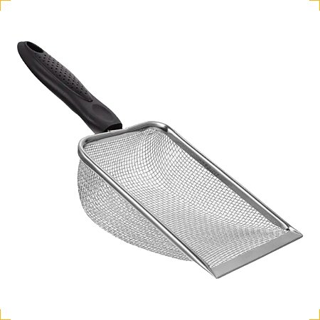 Pazinha Higiênica para Areia de Gato Peneira de Metal