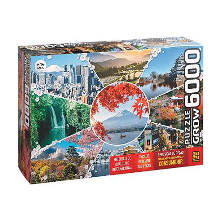 Paisagens do Japão - Quebra Cabeça 6000 peças