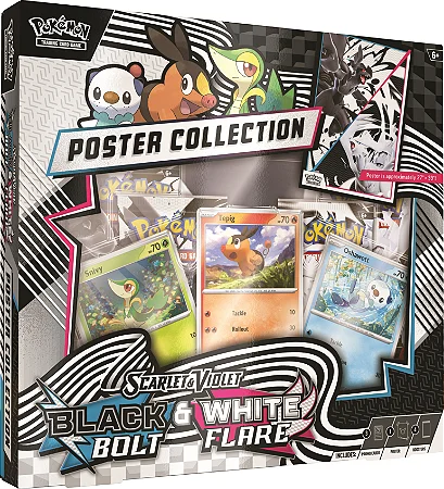 Pokemon TCG: Scarlet & Violet - Black Bolt & White Flare - Unova Poster Collection (inglês)