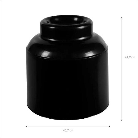 Capa Para Botijão De Gás Em Polipropileno Preto 13kg Astra