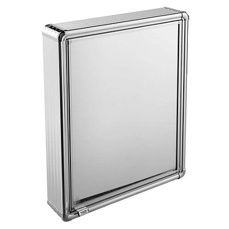 Armário Plástico com Perfil de Alumínio com 1 Porta 44x11,3x58cm de Sobrepor Astra