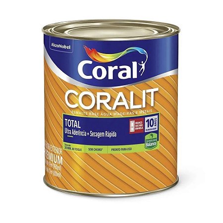Tinta Coralit Total Balance Base Água 900ml Branco Brilhante