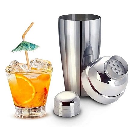 Coqueteleira Aço Inox 500 Ml Drinks Bebidas Caipirinha