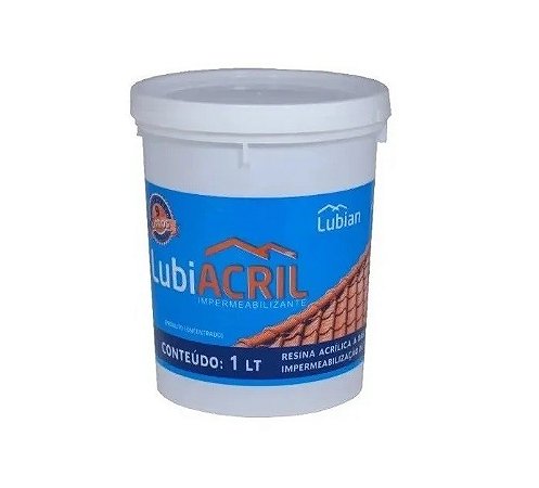 Resina Base Água Acrílica Impermeabilizante Telhas 1 Litro
