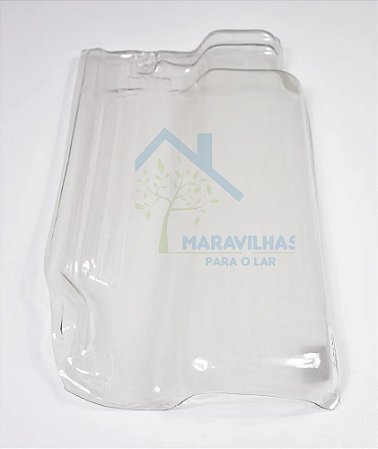 Kit 10 Telha Romana Transparente 45cm X 25cm R-13 Eurotop