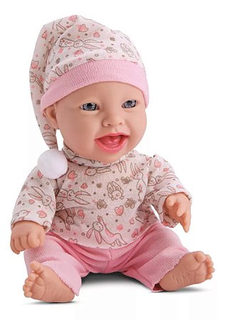 Boneca Articlada Bebê Recém Nascida Baby Soninho Mini
