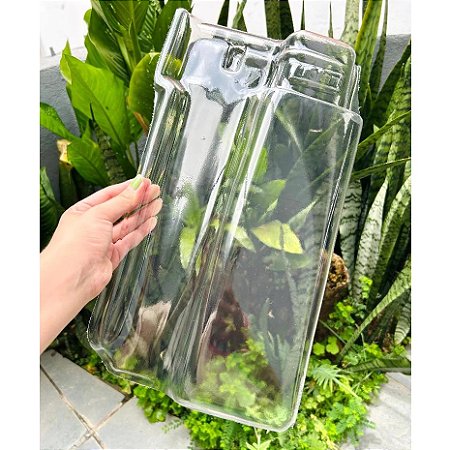 Kit 10 Telhas Romana Transparente Pet Thermo 40x21 - Lubian