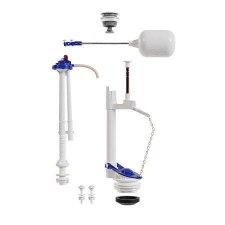 Mecanismo Completo Universal Simples com Acionamento Superior com Botão Branco Astra