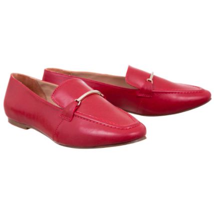 Mocassim Flat Bridão Cereja 36 - Cornucópia Multimarcas